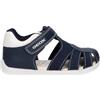 Geox Baby-Jungen B Elthan Boy C Erste Schritte, Colore: Bianco Marino., 2 UK Child
