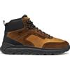 Geox U Spherica 4x4 B Abx, Scarpe da ginnastica Uomo, Nero Cognac, 42 EU