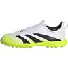 Adidas Unisex - Bambini Predator League Laceless Turf Football Boots Kids, Cloud White/Core Black/Lucid Lemon, 28 EU