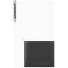 Armani Exchange Portafoglio da uomo Madrid, Essential, con logo in metallo, colore: nero