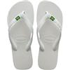 Havaianas Top Brasil Unisex - Adulto FlipFlop White 39 EU