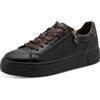 Tamaris Sneaker da Donna Low Flat, Nero (Black/Leopard), 41