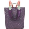 Fritzi aus Preussen Fritzi Ju Leo Zaino in nylon da donna Festival City vegan Leoprint ultra leggero cinghie regolabili 38 x 30 x 17 cm - rosa, verde, viola, beige, Lilla