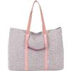 Fritzi aus Preussen Fritzi My Shopper Leo - Borsa shopper da donna in nylon, con stampa leopardata vegana, ultraleggera, 31 x 42,5 x 22,5 cm, rosa, verde, viola, beige, beige.