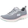 Skechers Flex Appeal 4.0 Brilliant View, Scarpe da ginnastica Donna, Gray Mesh Light Pink Trim, 40 EU