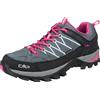 CMP Rigel Low Wmn Trekking Shoes Wp, Scarpe da trekking Donna, Grey-Fuxia-Ice, 39 EU