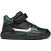Geox J Theleven Boy, Scarpe da Ginnastica, Nero/Verde, 26 EU