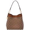 Fossil Jessie Borsa in pelle o poliuretano per donna, Strisce marroni, 27.94cm L × 12.7cm W × 25.4cm H
