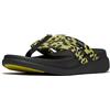 Fitflop Infradito da donna F-Mode Go Leopard Webbing Strappy, Mix di citronella, 43 EU