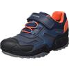 Geox J New Savage Boy B A, Scarpe da Ginnastica Basse Bambini e ragazzi, Navy Orange, 24 EU