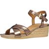Geox Sandalo da donna D Ischia Corda C Wedge, beige scuro, 39,5 EU