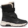 Geox J FLEXYPER PLUS BOY - Scarpone da neve, Black,