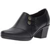 Clarks Emslie Warren, Mocassino Donna, Pelle Nera, 41.5 EU Stretta