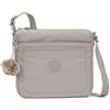 Kipling Sebastian, Tracolla Donna, Grigio Grigio, 9L x 8.5 H x 1.75 D