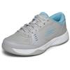 Skechers Viper Court Smash - Scarpe da Pickleball da Donna per Interni ed Esterni, vestibilità Comoda, Grigio/Blu, 37 EU