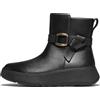 Fitflop F-Mode - Stivaletti da donna in pelle con anello quadrato, colore: nero, taglia 36, Nero, 36 EU
