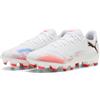 Puma Scarpe da Calcio Future 8 Play Fg/AG Wn'sSoccer, Puma Bianco Puma Nero Rosso Brillante, 43 EU
