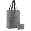 reisenthel Set CityShopper - La nostra borsa City shopper e la custodia tascabile combinati in un unico set, set regalo, Tiwst Silver, m, Cityshopper 2 Set #1 Twist Silver