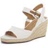 Lucky Brand Donna Mindra Wedge Sandalo Gabbia Espadrillas, bianco, 40 EU Large