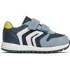 Geox Scarpe da Ginnastica per Bambini B Alben Boy A, Lt Sky Navy, 20 EU