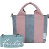 Fritzi aus Preussen Fritzi Bini Jive Blue Rosini Borsa a Tracolla in Ecopelle da Donna Crossbody per Festival e Città Vegana con Tracolla Regolabile 15,5 x 20 x 7 cm, Blu-Rosa
