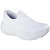 Skechers Donna Max Cushioning Endeavour Sarasota Sneaker, White Textile/Trim, 40 EU