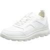 Geox D Spherica C, Sneakers Donna, Bianco (White C9999), 38 EU