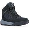 Columbia Portlander, Scarpe da ginnastica invernali a vita media Uomo, Black/Ti Grey Steel , 44.5 EU