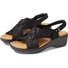 Clarks Merliah - Sandalo con tacco eco, da donna, taglia 38, Interesse nero, 39.5 EU