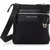 Armani Exchange Las Vegas, Metal Logo, Zipped Pocket, Borsa Messenger Uomo, Nero