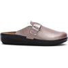 Dr. Scholl's Scholl Nilla Buckle, pantofole da casa in pelle laminata tamponata, Donna, Oro rosa, 37 EU