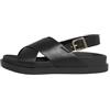 ONLY Sandalo piatto da donna Onlminnie-2 Pu Slingback, Nero, 40 EU