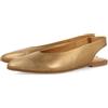 GIOSEPPO Ballerine Scarpe SCOLLAZZATE in Pelle Colore Bronzo per Donna