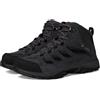 Columbia Crestwood Mid Wp, Scarponi da trekking ed escursionismo impermeabili a vita media Uomo, Dark Grey Deep Rust, 41 EU