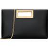 KKXIU Pochette da donna in pelle vegana, borsa da sera, borsa formale per matrimoni, feste, balli studenteschi, nero