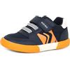 Geox B GISLI Boy A - Scarpe da Ginnastica Baby - Jungen, Navy/Orange,
