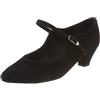 Diamant Donne Scarpe da Ballo 050-047-001 - Scamosciato Nero - 4,5 cm Cuban - Misura: UK 4,5