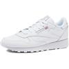 Reebok Classic Leather, Scarpe da ginnastica Unisex - Adulto, FTWWHT/FTWWHT/PUGRY3, 38.5 EU