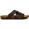 Dr. Scholl's Scholl Didier, Sandali Uomo, Intrecciato, Marrone Scuro, 39 EU