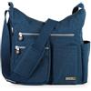 MHCNLL Borsa a tracolla con tasca RFID antifurto - Borsa da donna leggera resistente all'acqua, Allegro,