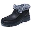 Skechers Glacial Ultra Cozy GetawayStivaletti da donna, Tessuto nero., 37 EU