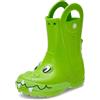 Crocs Handle It Duke Rain Boot T, Stivali Unisex - Bambini e Ragazzi, Crocs Green, 19/20 EU