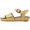 CA'SHOTT A/S Casava-Sandali con Fibbia in Nabuk, Donna, Giallo, 38 EU