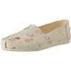 TOMS Alpargata Print, Mocassino Basso Donna, Pineapple Natural, 35.5 EU