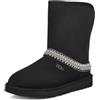 UGG Classic Short Crescent - Stivali alla moda, Black,