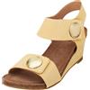 CA'SHOTT A/S Casalberta Velcro Sandal Nubuck, Tacco Donna, Giallo, 36 EU