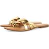 GIOSEPPO Sandali Cayuse da donna in pelle con strisce, Oro scuro, 36 EU