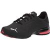 PUMA Viz Runner, Scarpe da Ginnastica Uomo, Nero Black White/Red, 39 EU Larga