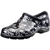 Sloggers Scarpe impermeabili da pioggia e da giardino per donna, sabot senza lacci per esterni, realizzate negli Stati Uniti, con soletta comfort di alta qualità e supporto plantare, colore nero e
