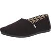 TOMS Recycled Cotton Alpargata, Mocassino Basso Donna, Nero, 35.5 EU